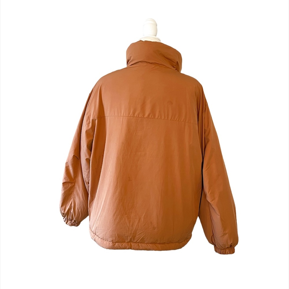 Women's Quilted Puffer Jacket in Camel - Picture 8 of 9